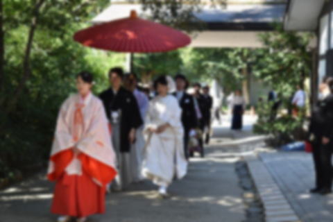 神社で挙式