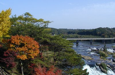曽木の滝・秋の全景